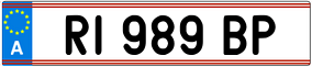 Trailer License Plate